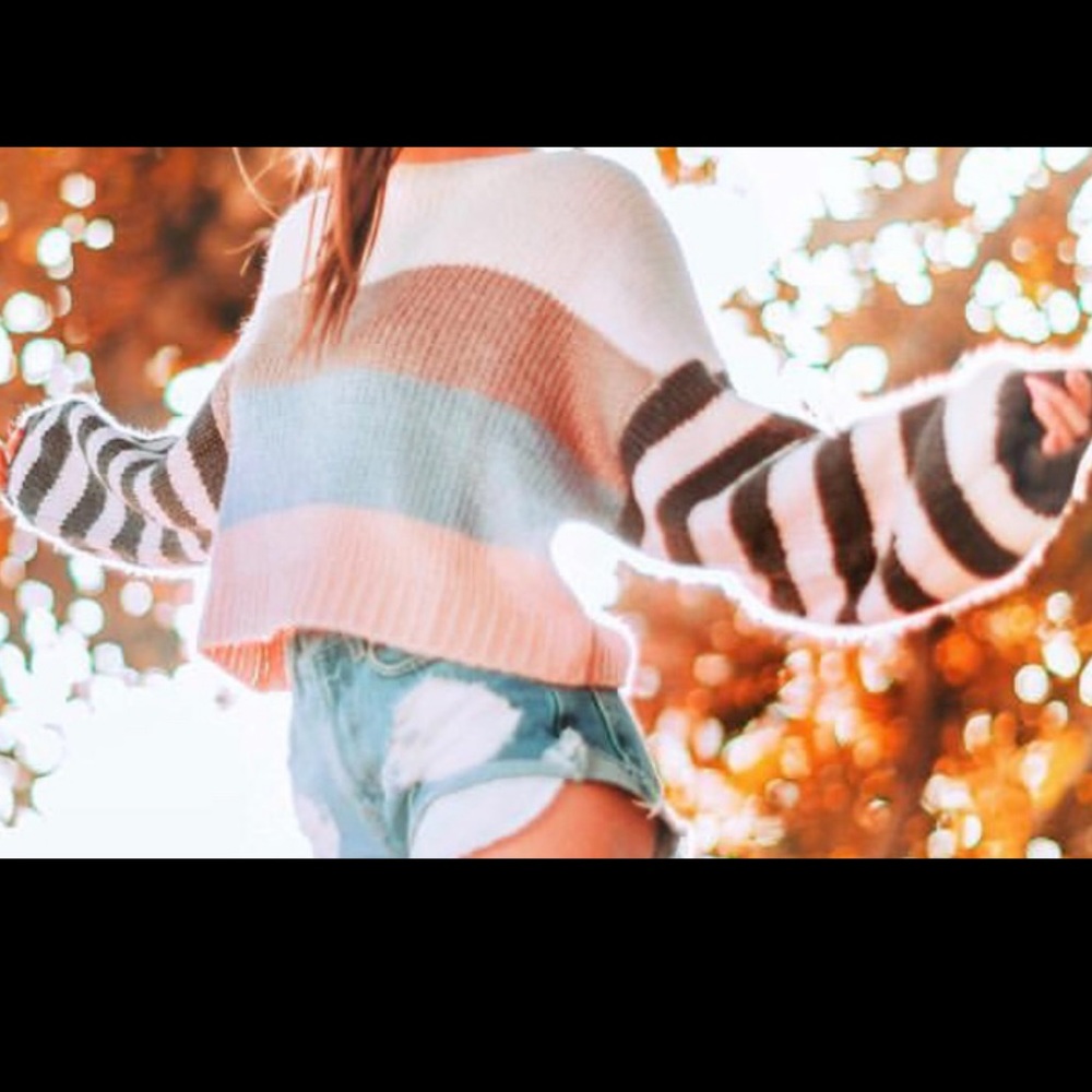 FOREVER 21 COLORBLOCK SWEATER